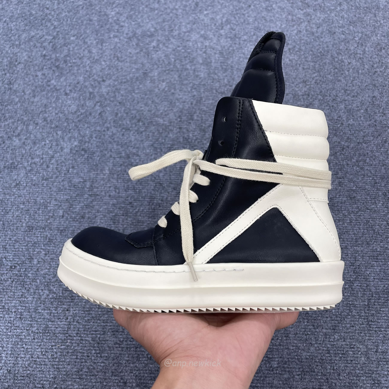 Rick Owens Phlegethon Geobasket Black Milk Ru21s6894 Lpo 91111 (4) - newkick.org